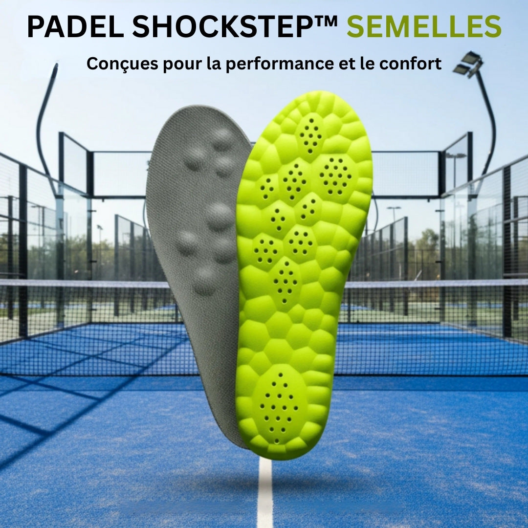 Padel ShockStep™ – Plus de stabilité. Moins d’impact. Des performances maximales sur le court.