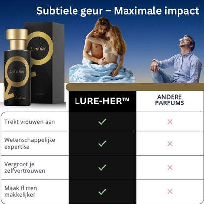 LURE-HER™ |  Feromonenparfum Dat Haar Gek Maakt in 33 Seconden